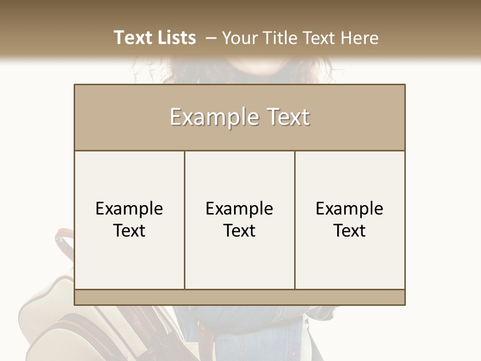 Portrait Exercise Caucasian PowerPoint Template