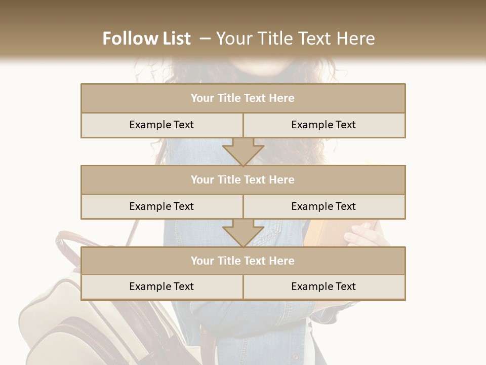 Portrait Exercise Caucasian PowerPoint Template