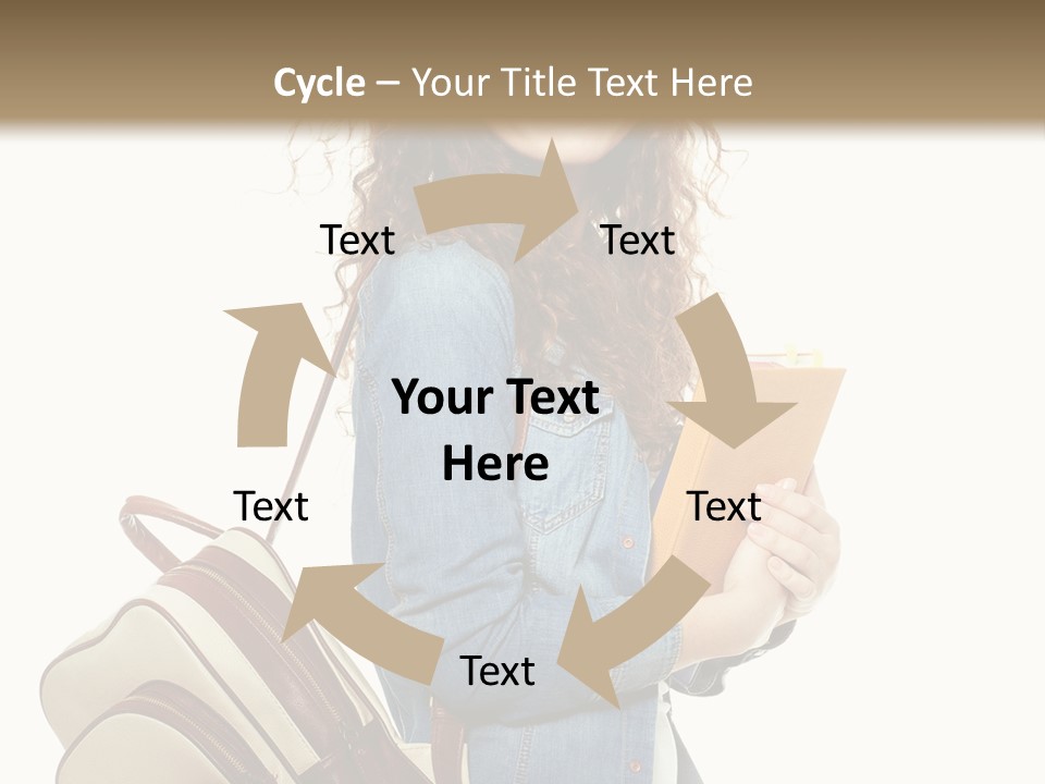 Portrait Exercise Caucasian PowerPoint Template