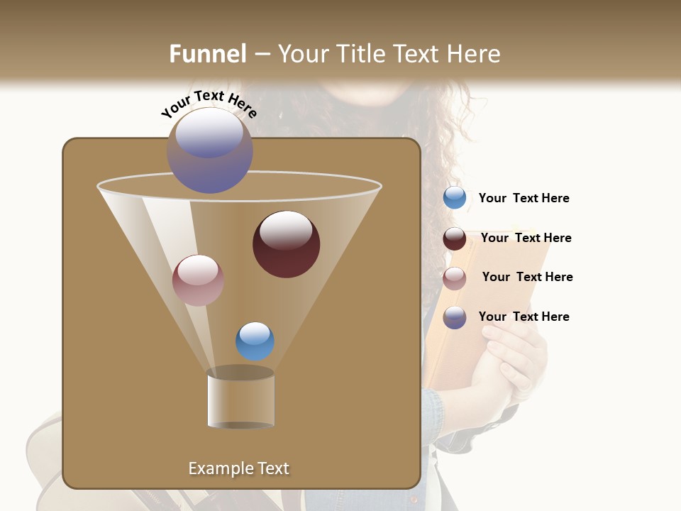 Portrait Exercise Caucasian PowerPoint Template