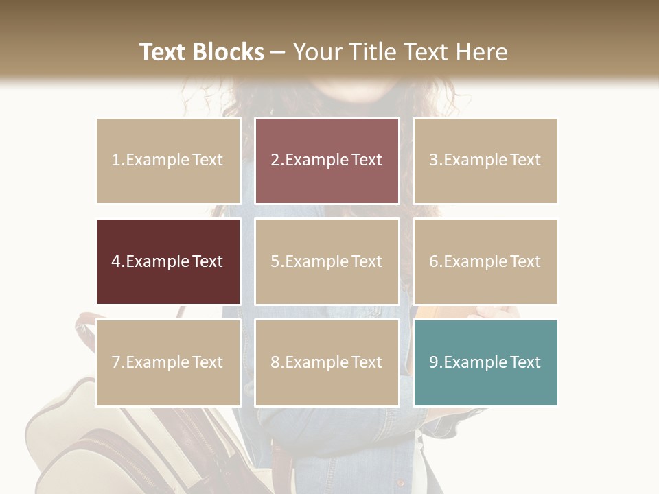 Portrait Exercise Caucasian PowerPoint Template