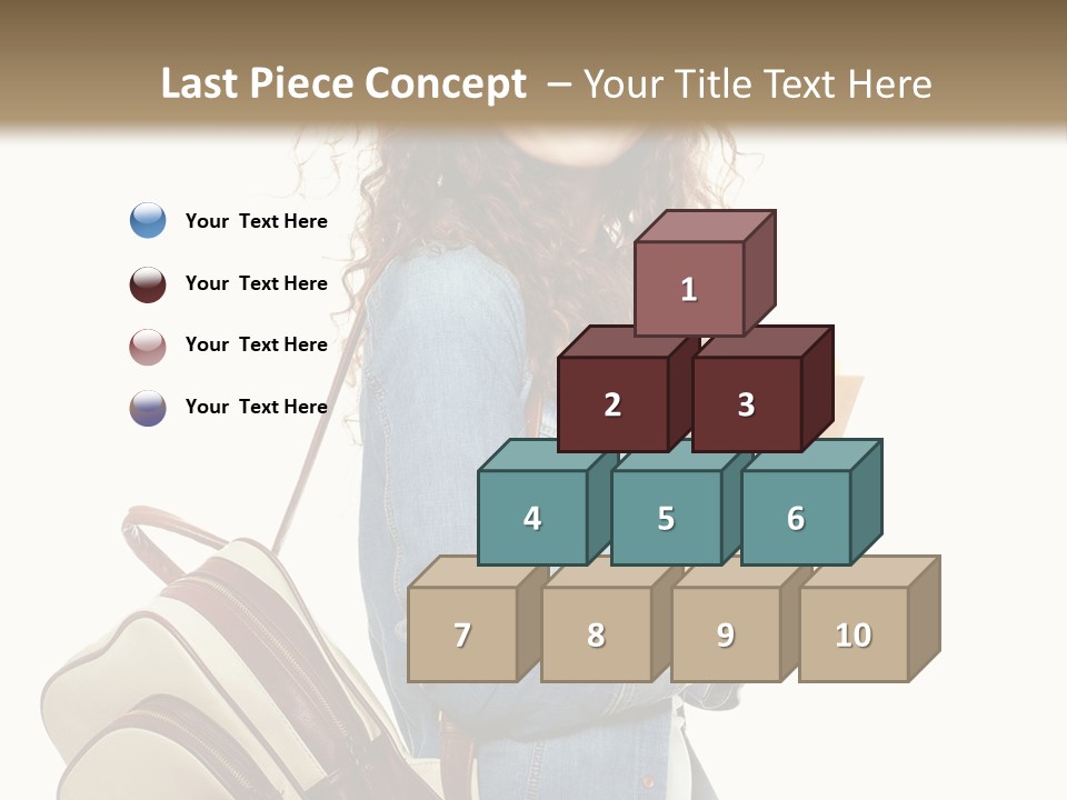 Portrait Exercise Caucasian PowerPoint Template