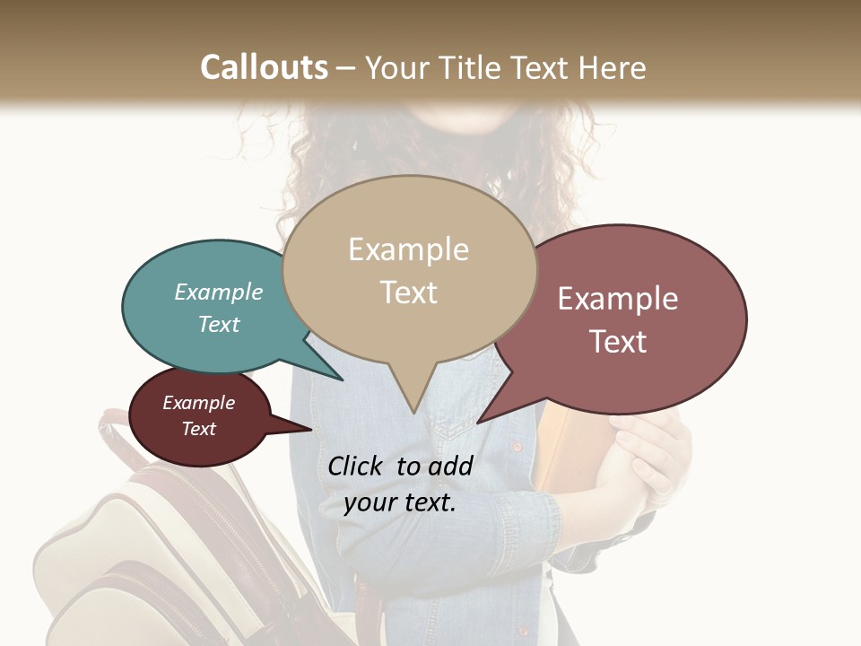 Portrait Exercise Caucasian PowerPoint Template