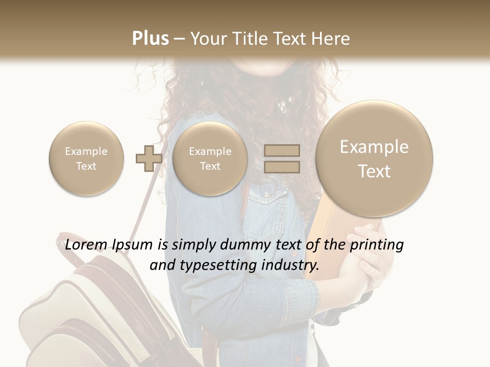 Portrait Exercise Caucasian PowerPoint Template