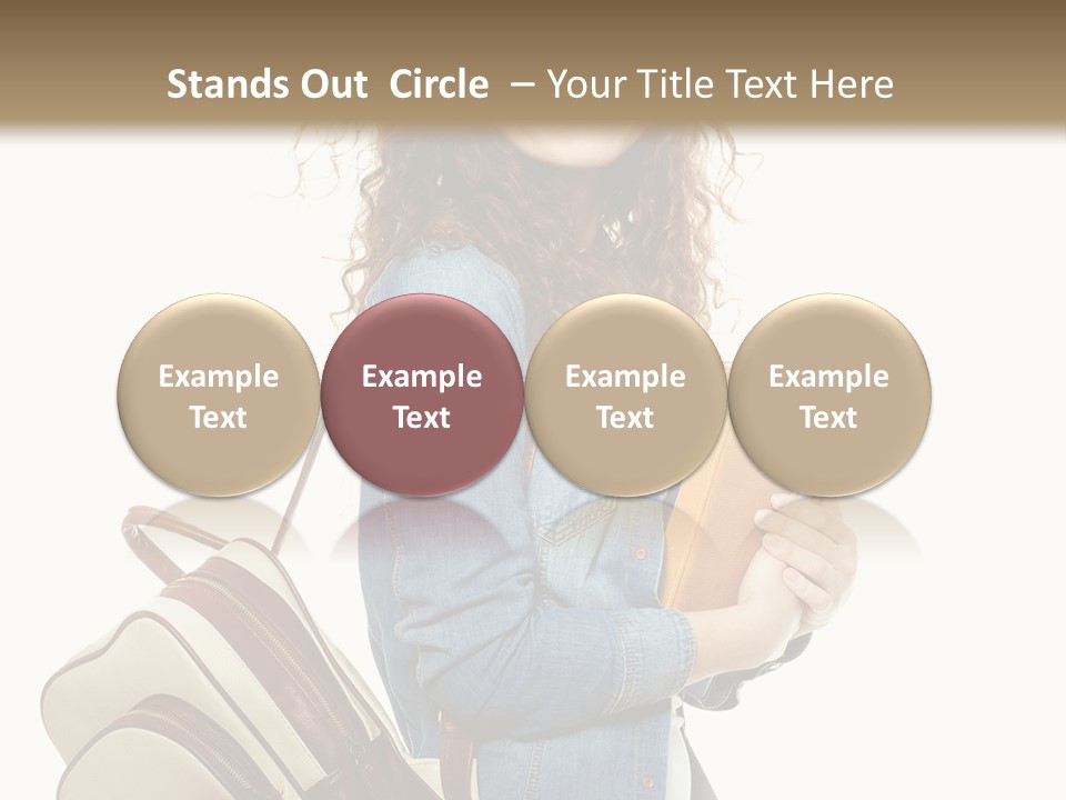 Portrait Exercise Caucasian PowerPoint Template