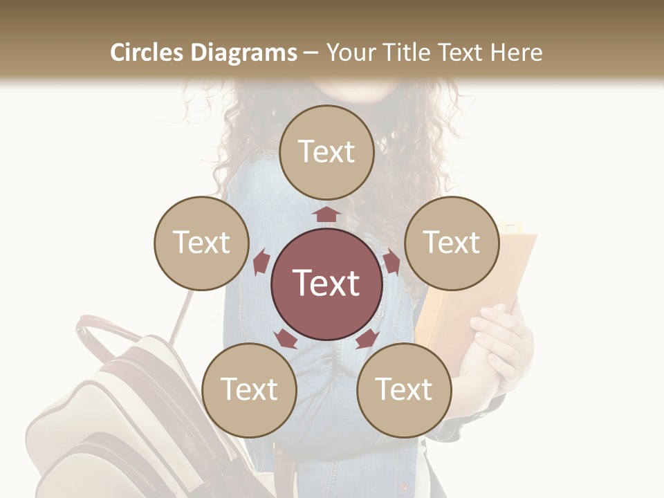 Portrait Exercise Caucasian PowerPoint Template