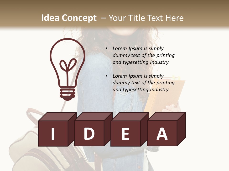 Portrait Exercise Caucasian PowerPoint Template