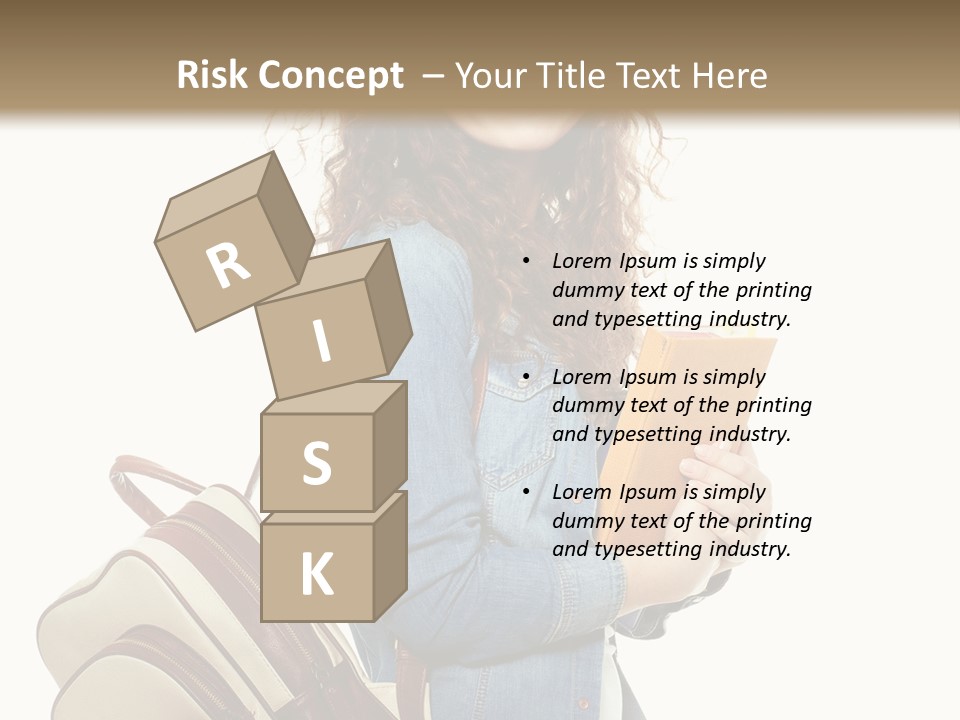 Portrait Exercise Caucasian PowerPoint Template