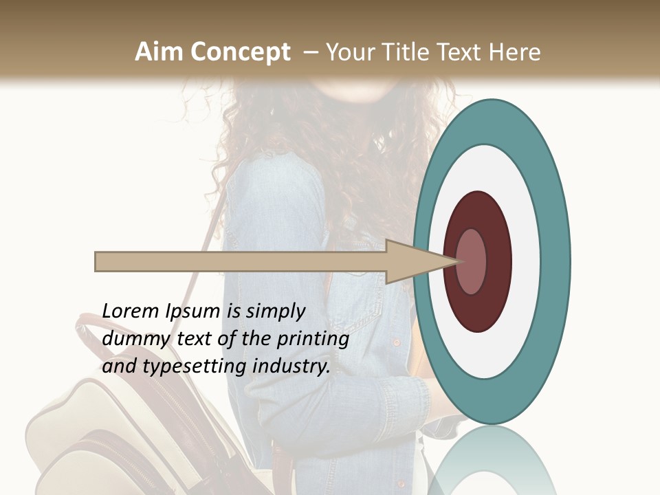 Portrait Exercise Caucasian PowerPoint Template