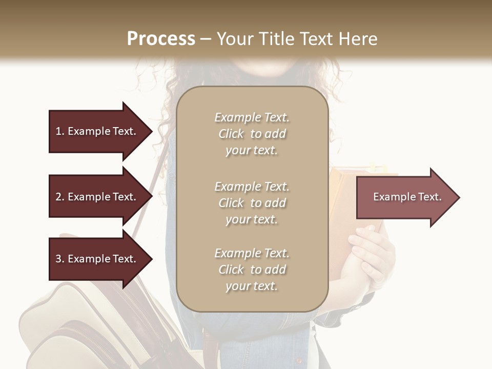 Portrait Exercise Caucasian PowerPoint Template