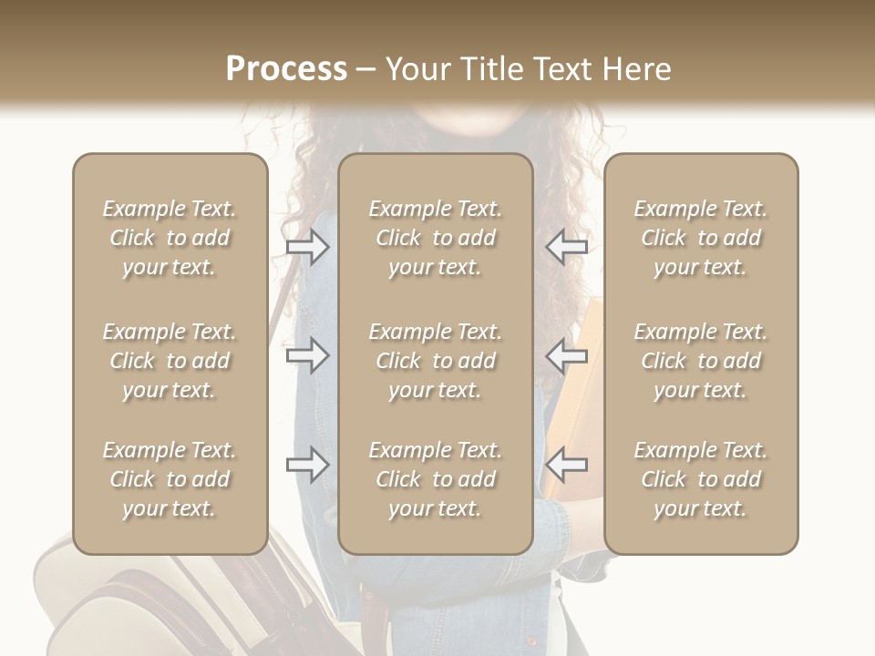 Portrait Exercise Caucasian PowerPoint Template