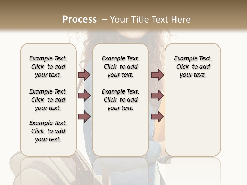 Portrait Exercise Caucasian PowerPoint Template