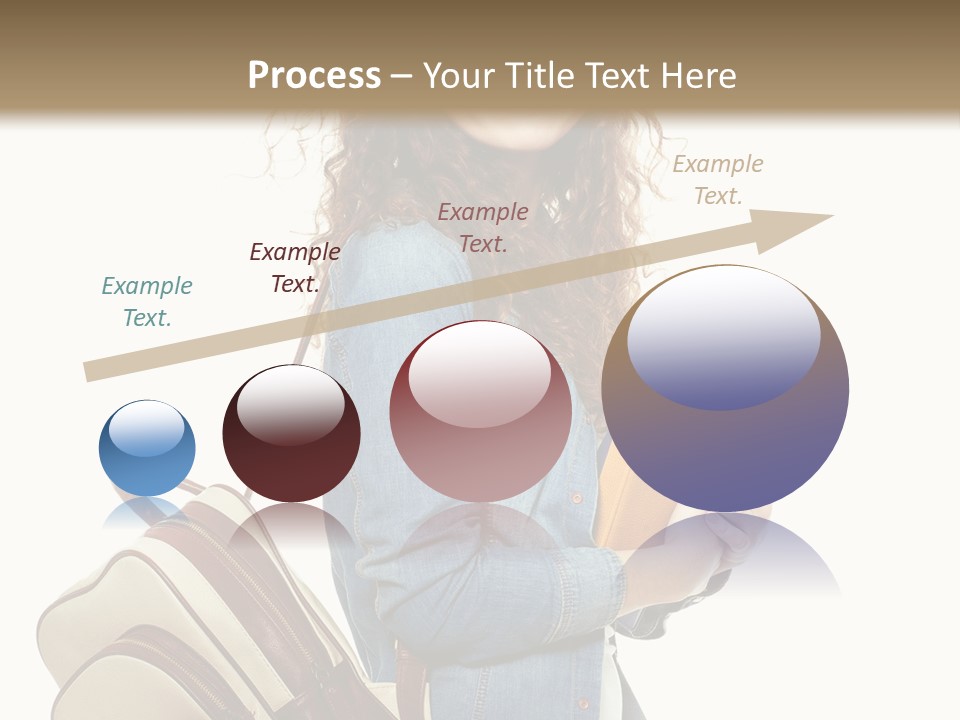 Portrait Exercise Caucasian PowerPoint Template