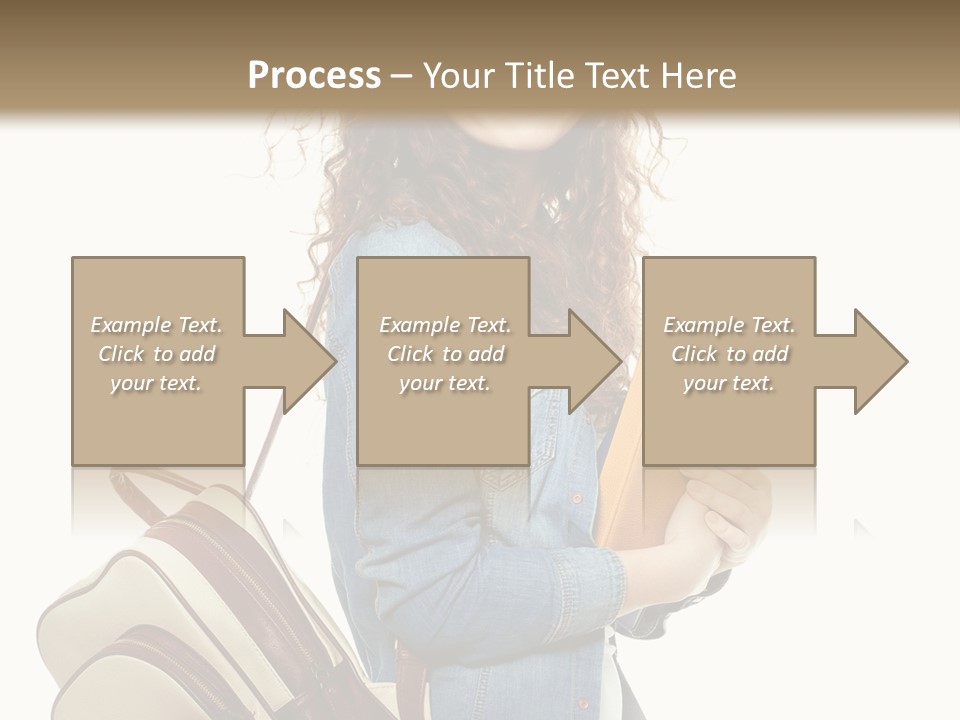 Portrait Exercise Caucasian PowerPoint Template