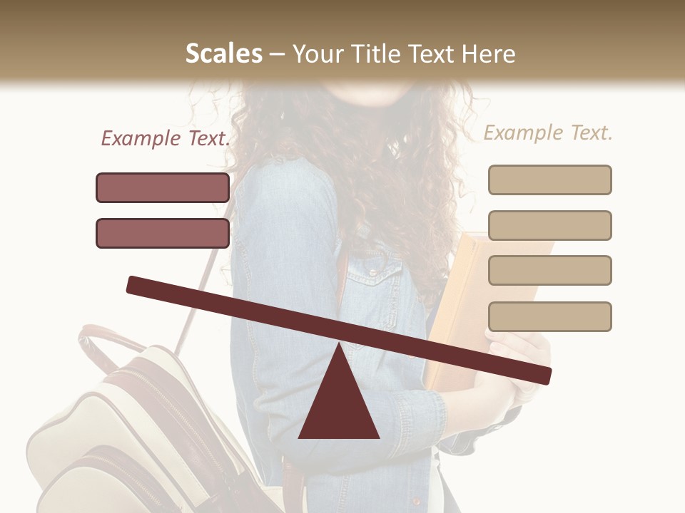 Portrait Exercise Caucasian PowerPoint Template