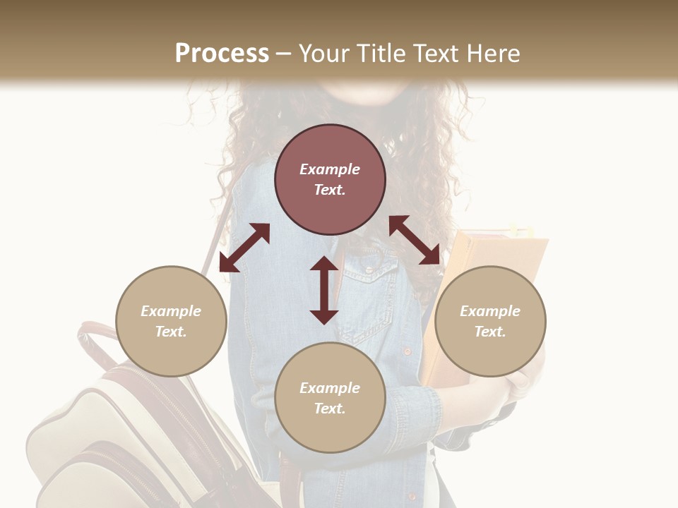 Portrait Exercise Caucasian PowerPoint Template