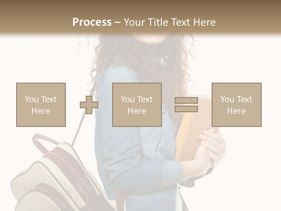 Portrait Exercise Caucasian PowerPoint Template
