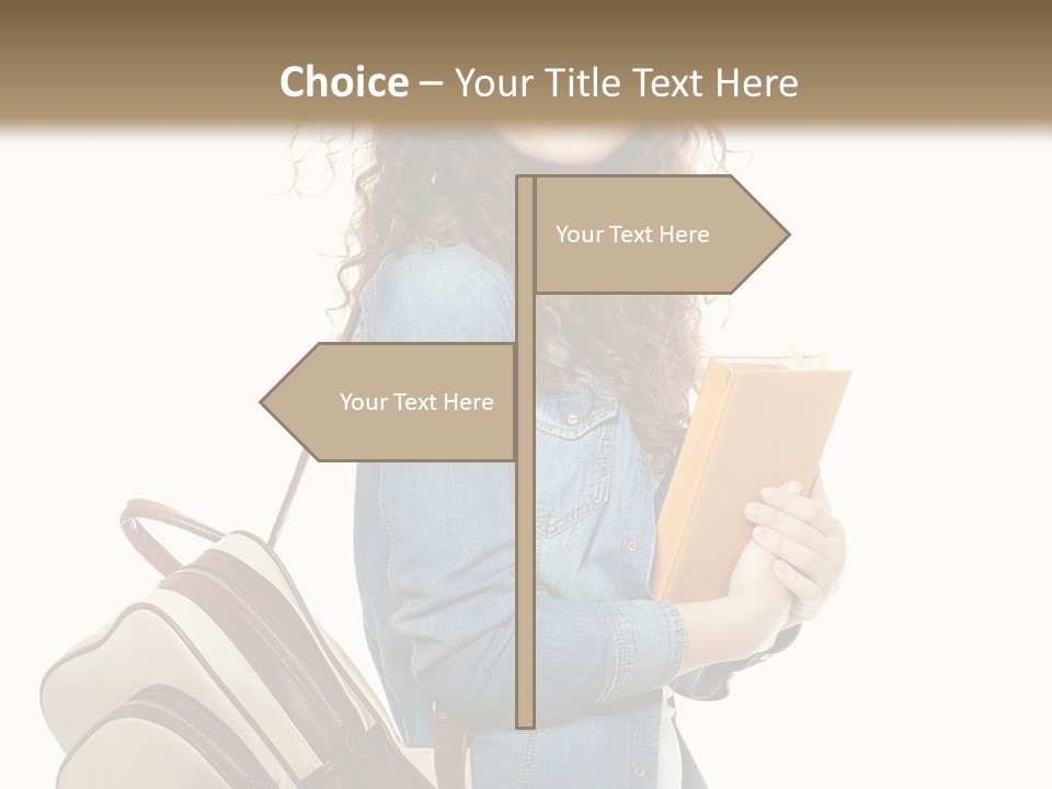 Portrait Exercise Caucasian PowerPoint Template