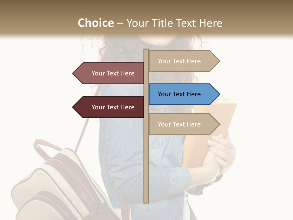 Portrait Exercise Caucasian PowerPoint Template