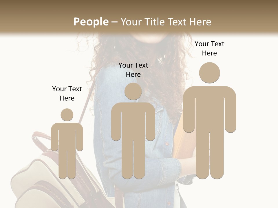 Portrait Exercise Caucasian PowerPoint Template