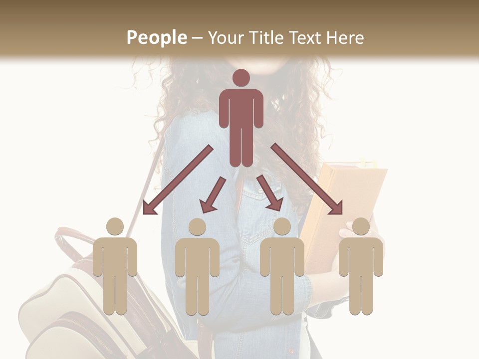 Portrait Exercise Caucasian PowerPoint Template