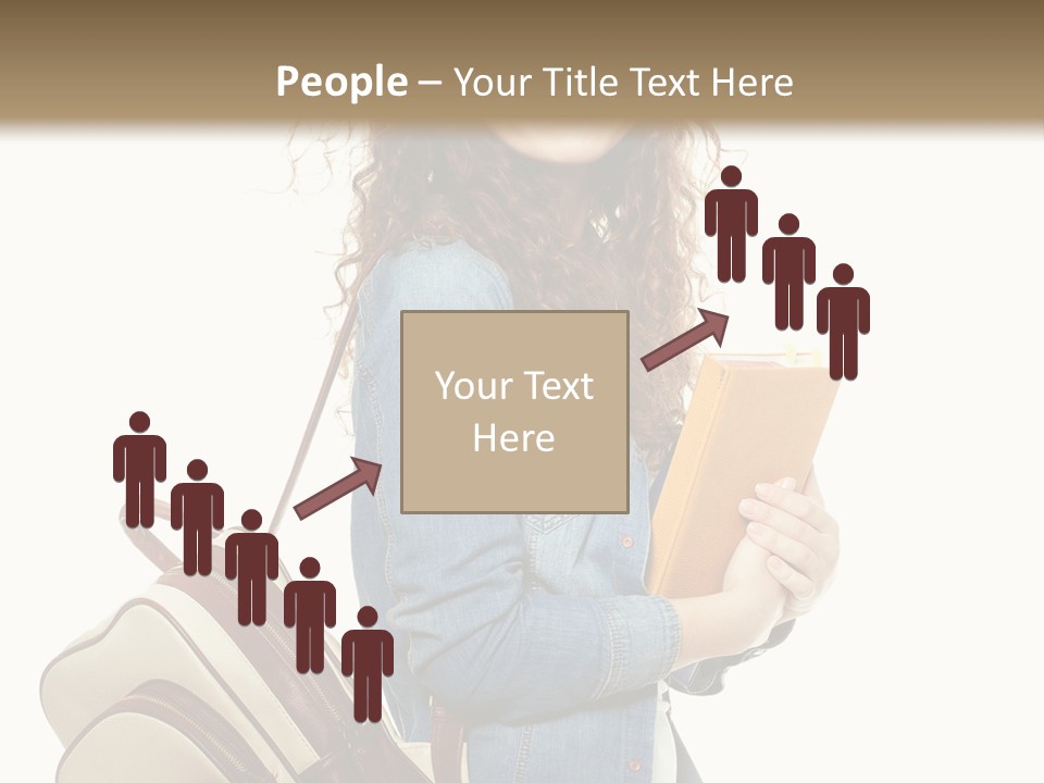 Portrait Exercise Caucasian PowerPoint Template