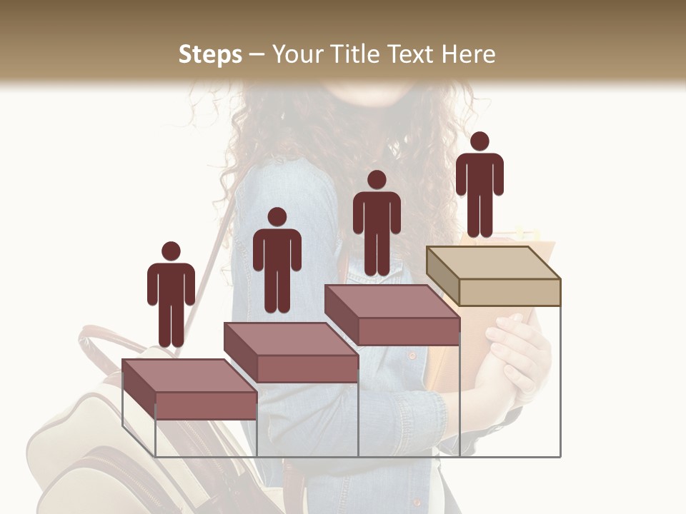 Portrait Exercise Caucasian PowerPoint Template