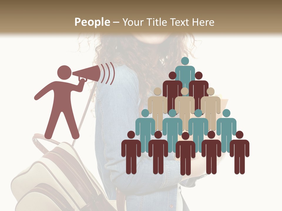 Portrait Exercise Caucasian PowerPoint Template