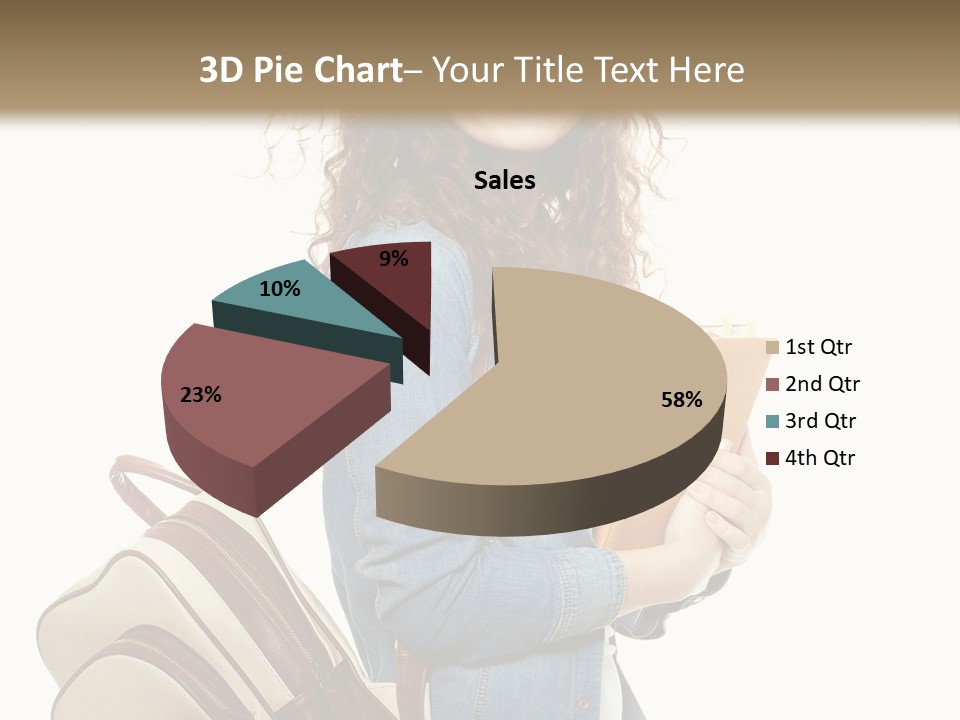 Portrait Exercise Caucasian PowerPoint Template