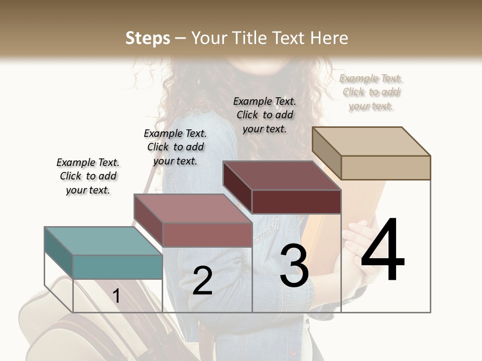 Portrait Exercise Caucasian PowerPoint Template