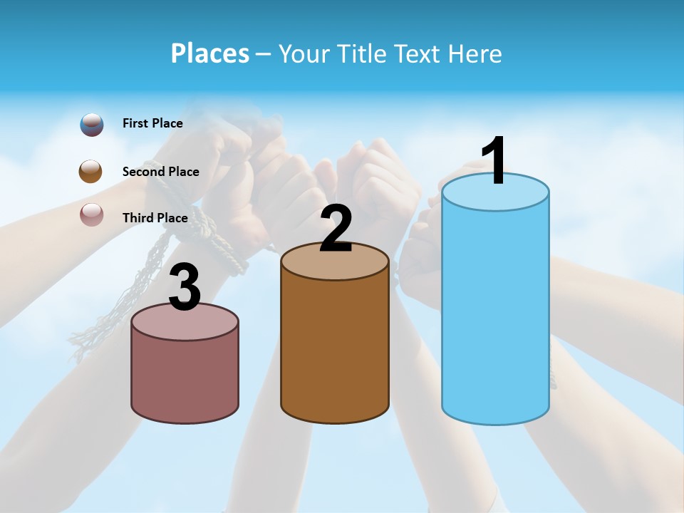 Three Tied Up Sky PowerPoint Template