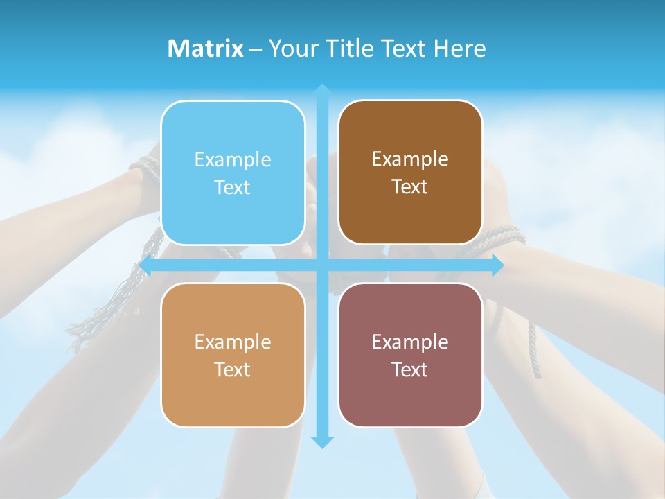 Three Tied Up Sky PowerPoint Template