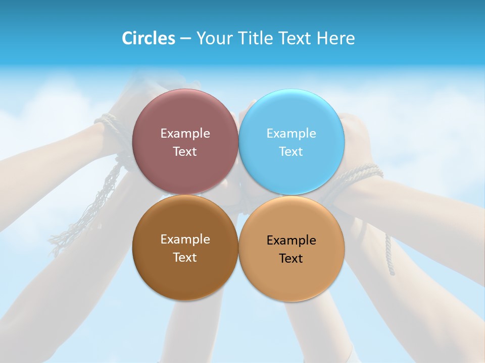 Three Tied Up Sky PowerPoint Template