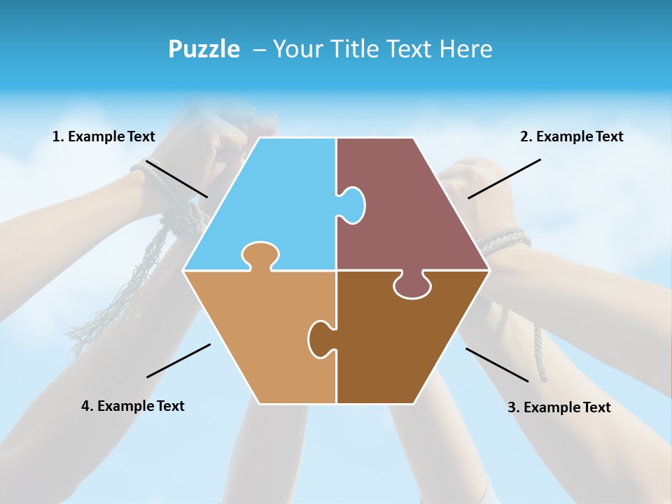 Three Tied Up Sky PowerPoint Template