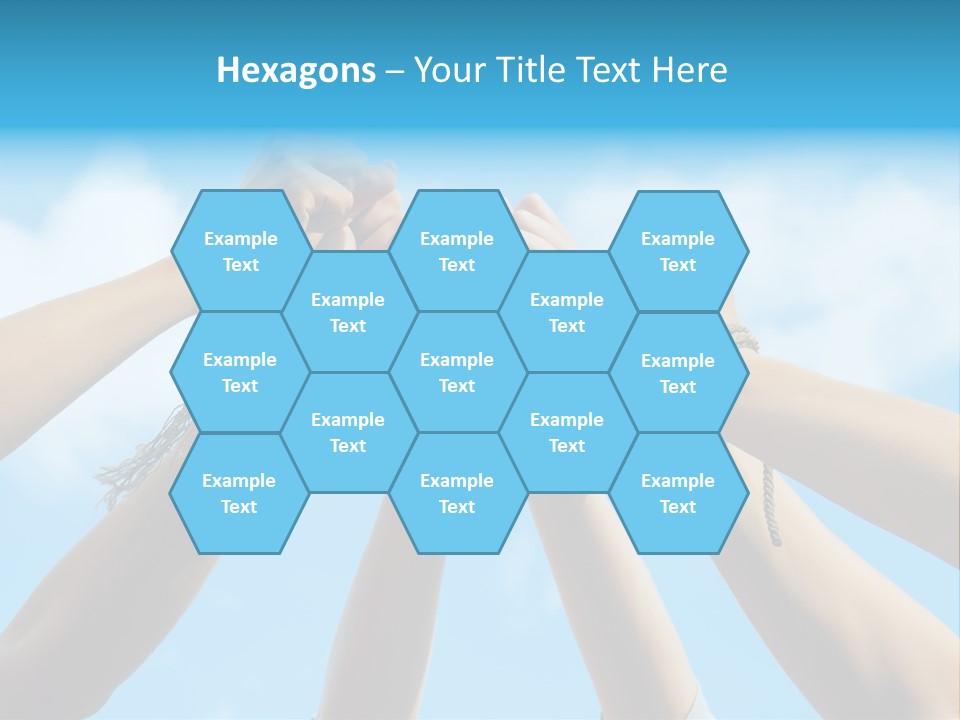 Three Tied Up Sky PowerPoint Template