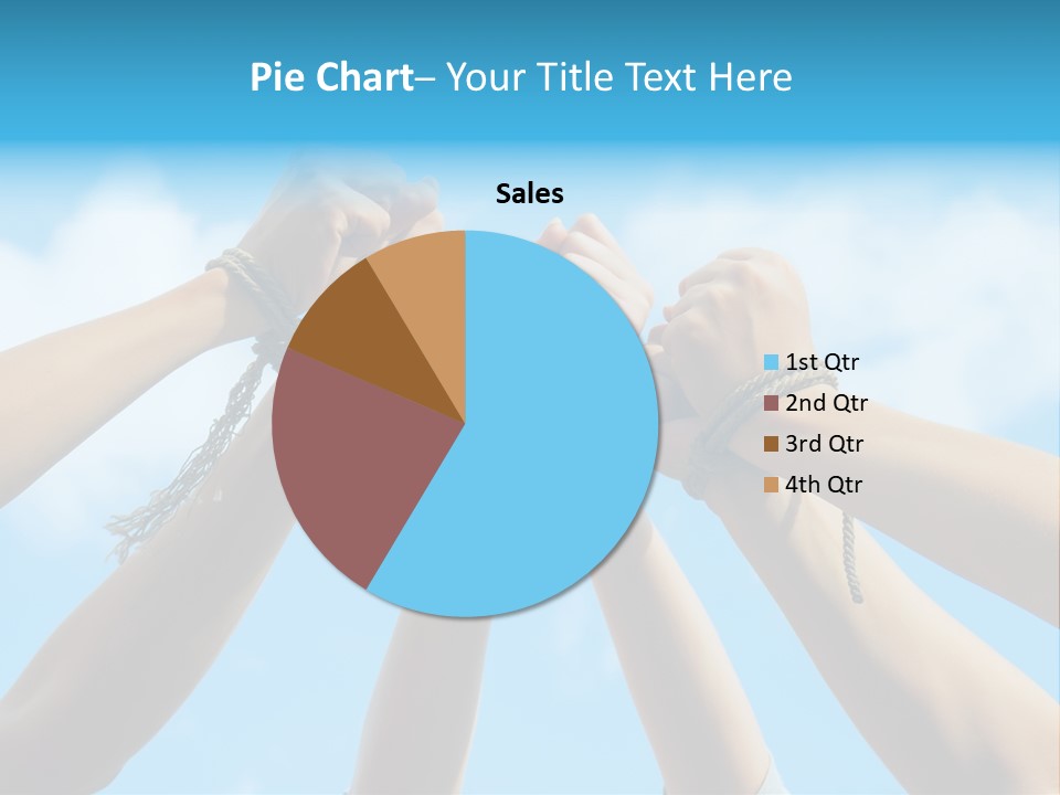 Three Tied Up Sky PowerPoint Template