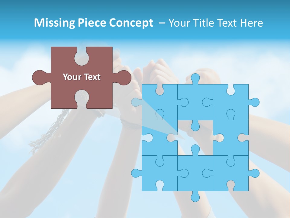 Three Tied Up Sky PowerPoint Template