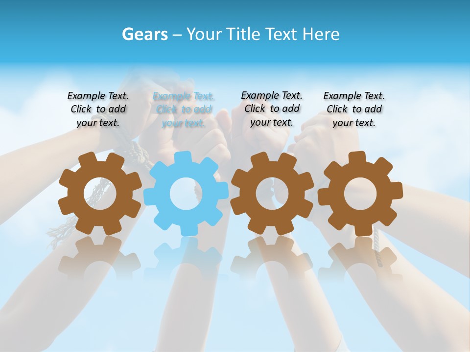 Three Tied Up Sky PowerPoint Template