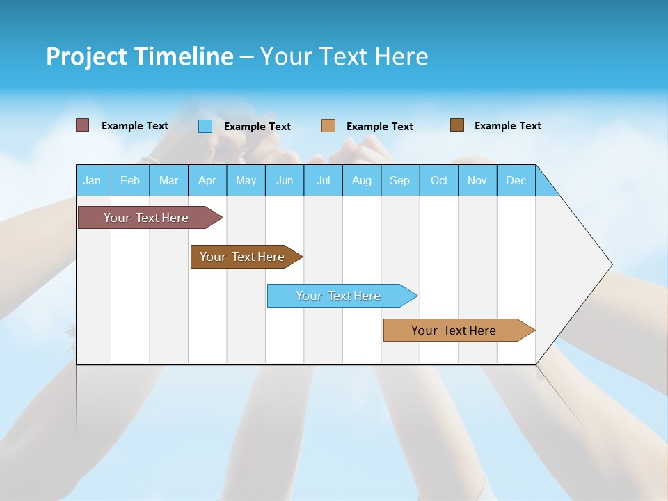 Three Tied Up Sky PowerPoint Template