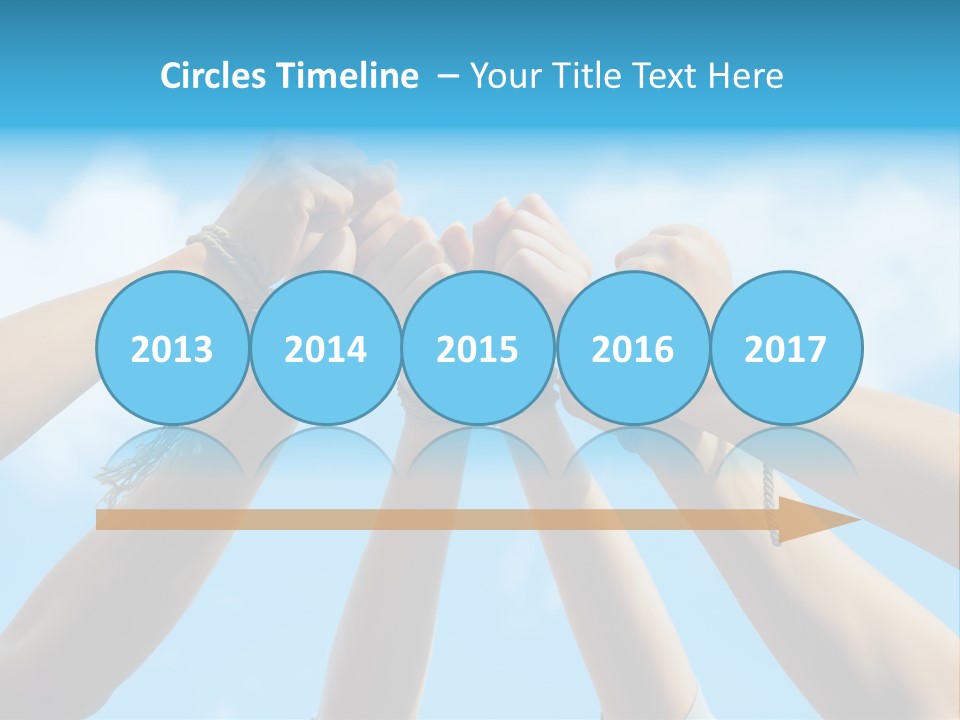 Three Tied Up Sky PowerPoint Template