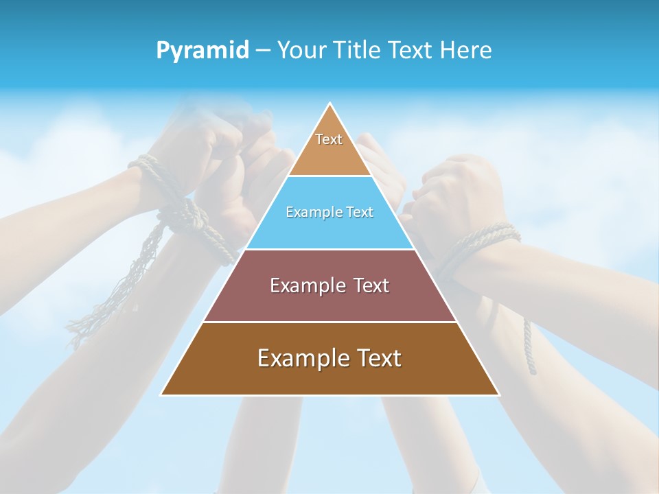 Three Tied Up Sky PowerPoint Template