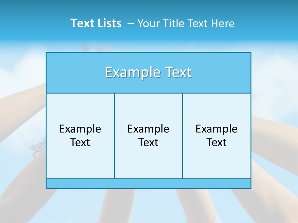 Three Tied Up Sky PowerPoint Template