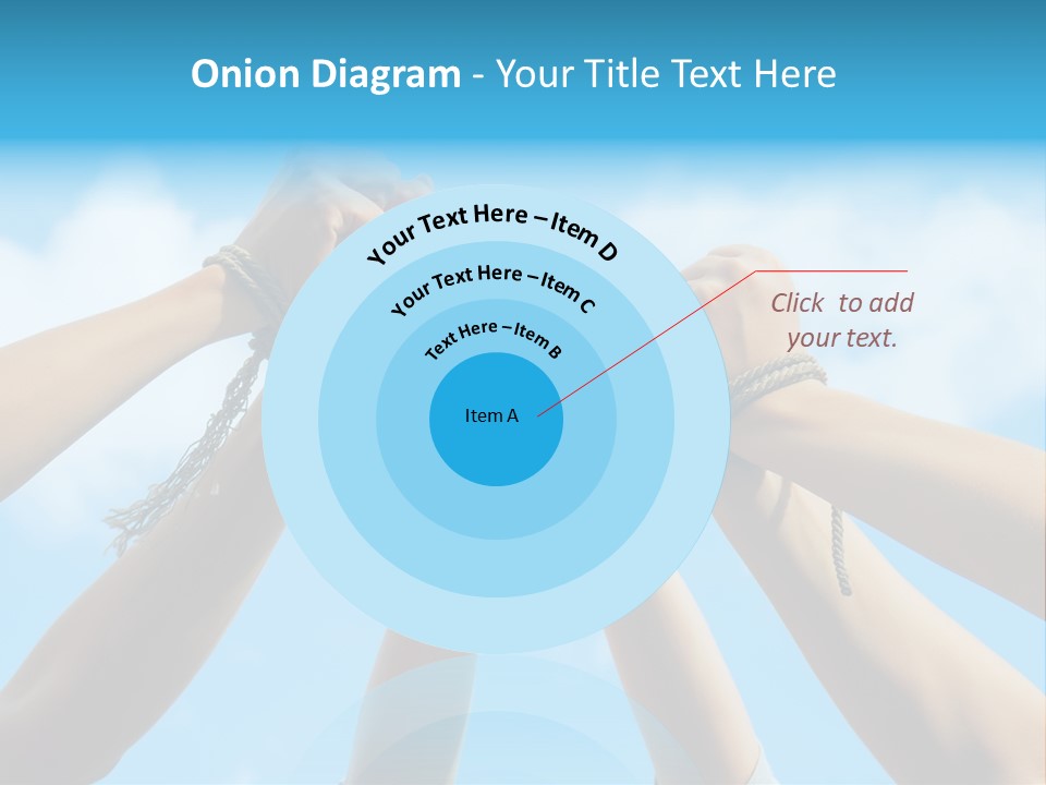 Three Tied Up Sky PowerPoint Template