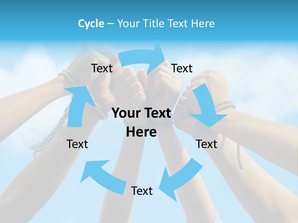 Three Tied Up Sky PowerPoint Template