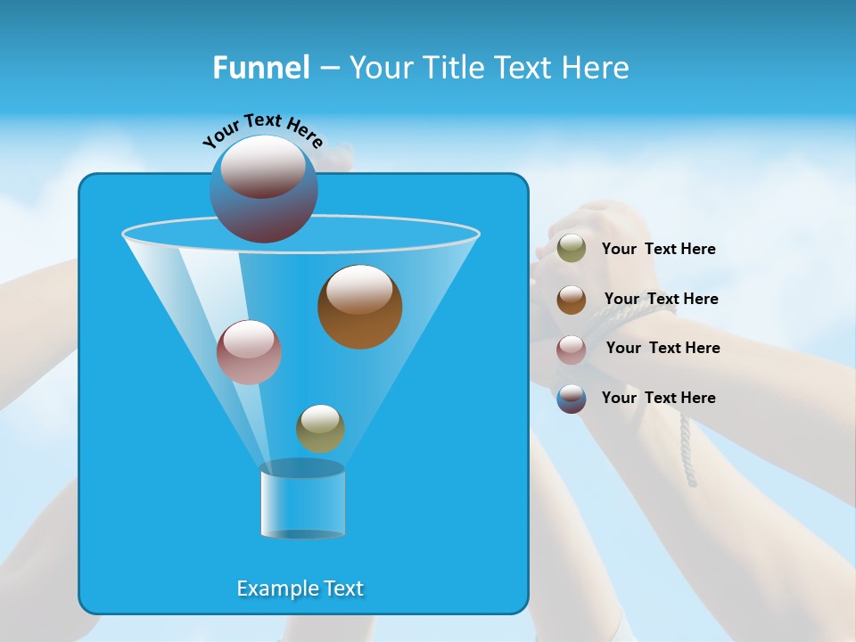 Three Tied Up Sky PowerPoint Template