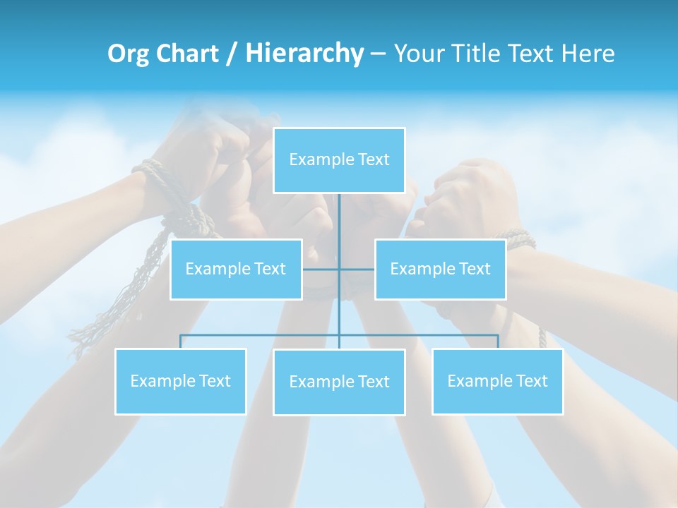 Three Tied Up Sky PowerPoint Template