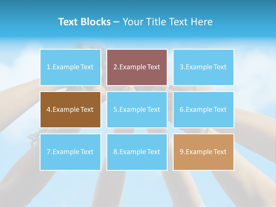 Three Tied Up Sky PowerPoint Template