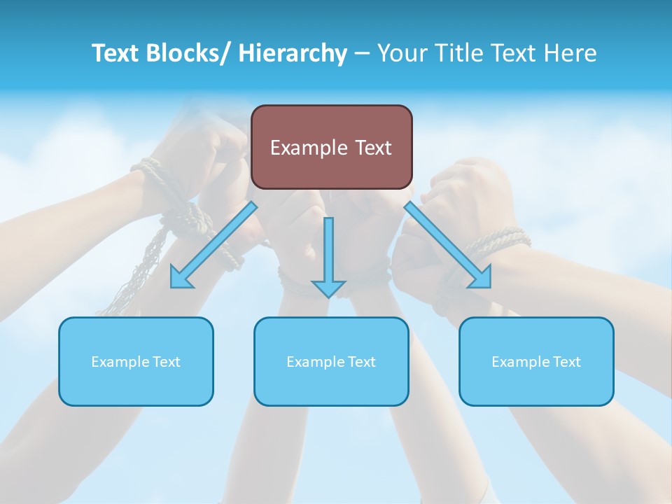 Three Tied Up Sky PowerPoint Template