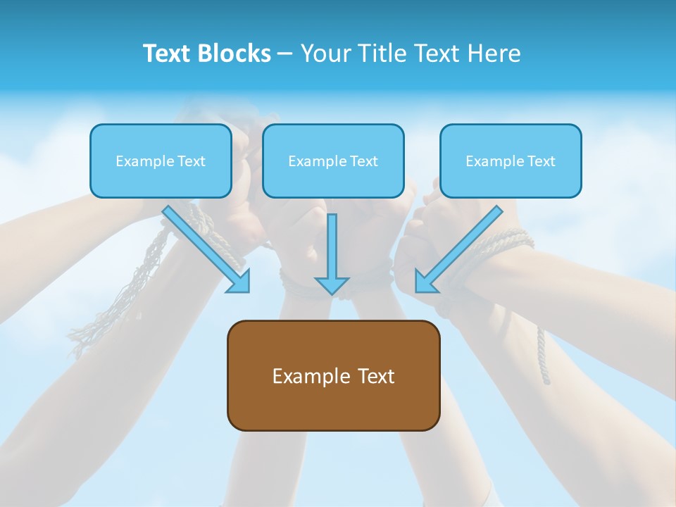 Three Tied Up Sky PowerPoint Template