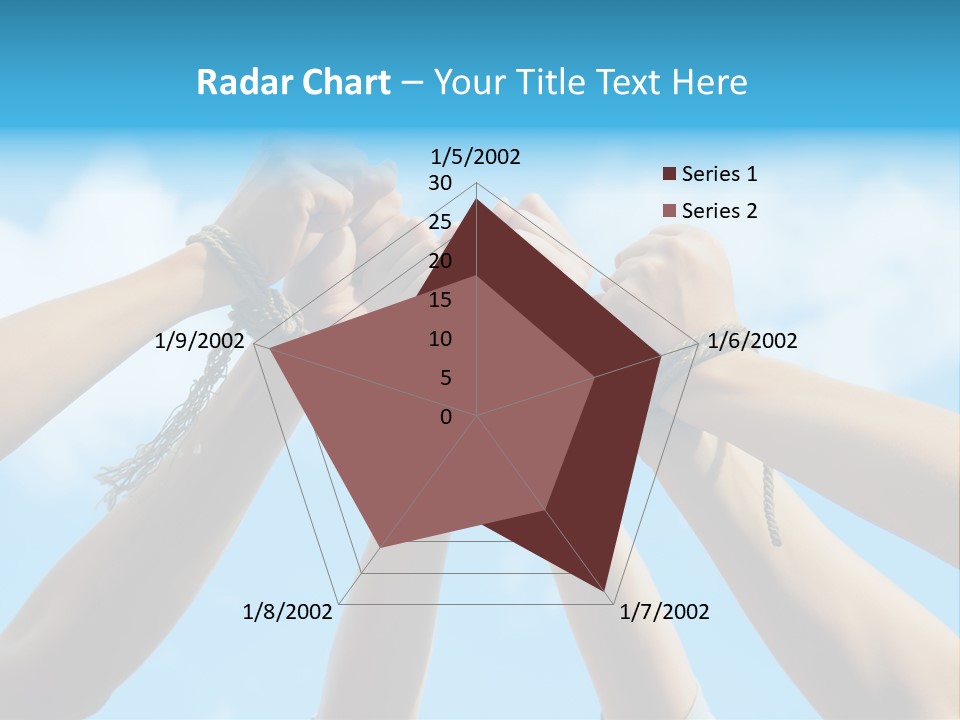 Three Tied Up Sky PowerPoint Template
